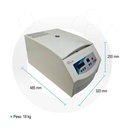 Centrífuga mod. FUGE II con 6 plazas de 50 ml velocidad máxima 4000 RPM