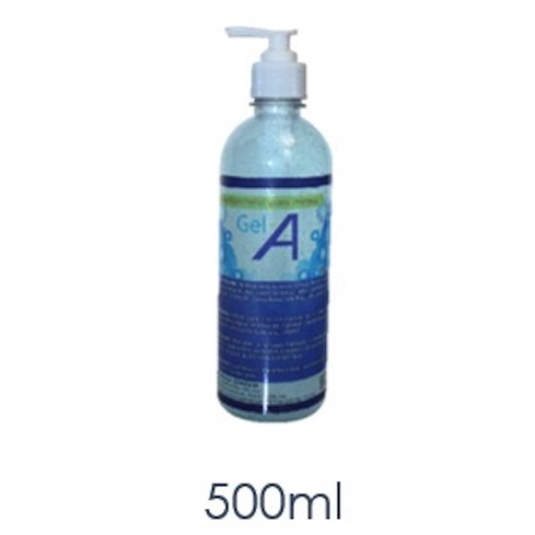 Gel antibacterial al 78% biodegradable para manos, frasco de 500 mililitros con despachador