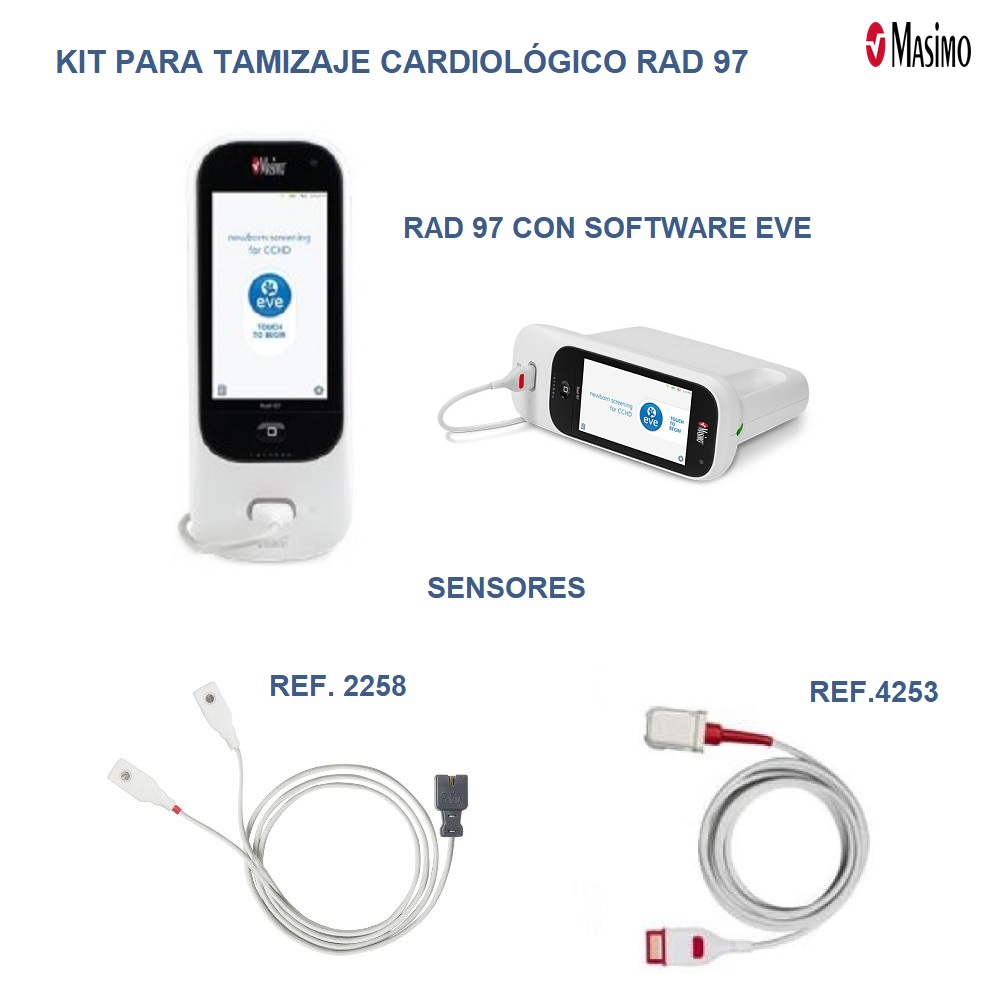 Kit de tamizaje cardiaco neonatal Rad 97