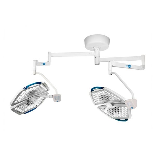 Lampara de cirugia led con 2 campanas de techo con 160,000 luxes c/u Cat. PRZ-2 Prazise