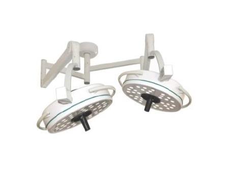 Lampara para quirofano doble de techo LED 80,000 luxes