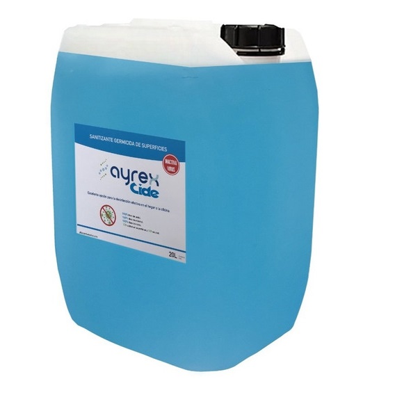 Liquido sanitizante multiusos Ayrex Cide 20L caja con 10