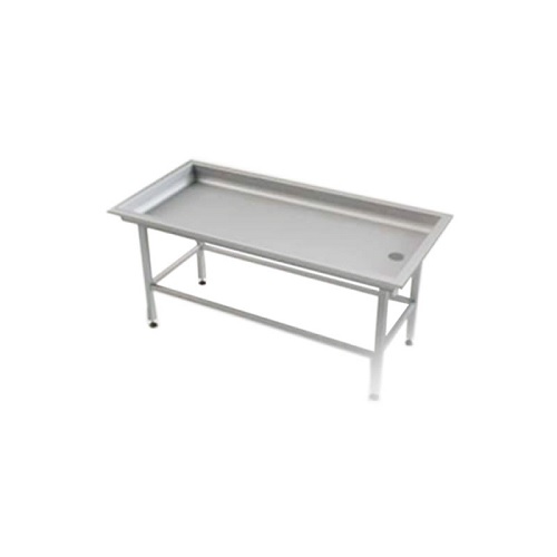 Mesa para disección de acero inox. 180x65x90 cm