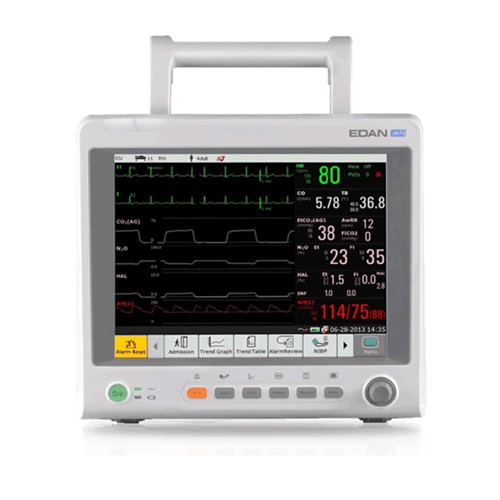 Monitor para paciente de signos vitales mod. iM70 pantalla táctil 12.1" básico preconfigurado ECG, RESP, TEMP, SpO2, PANI