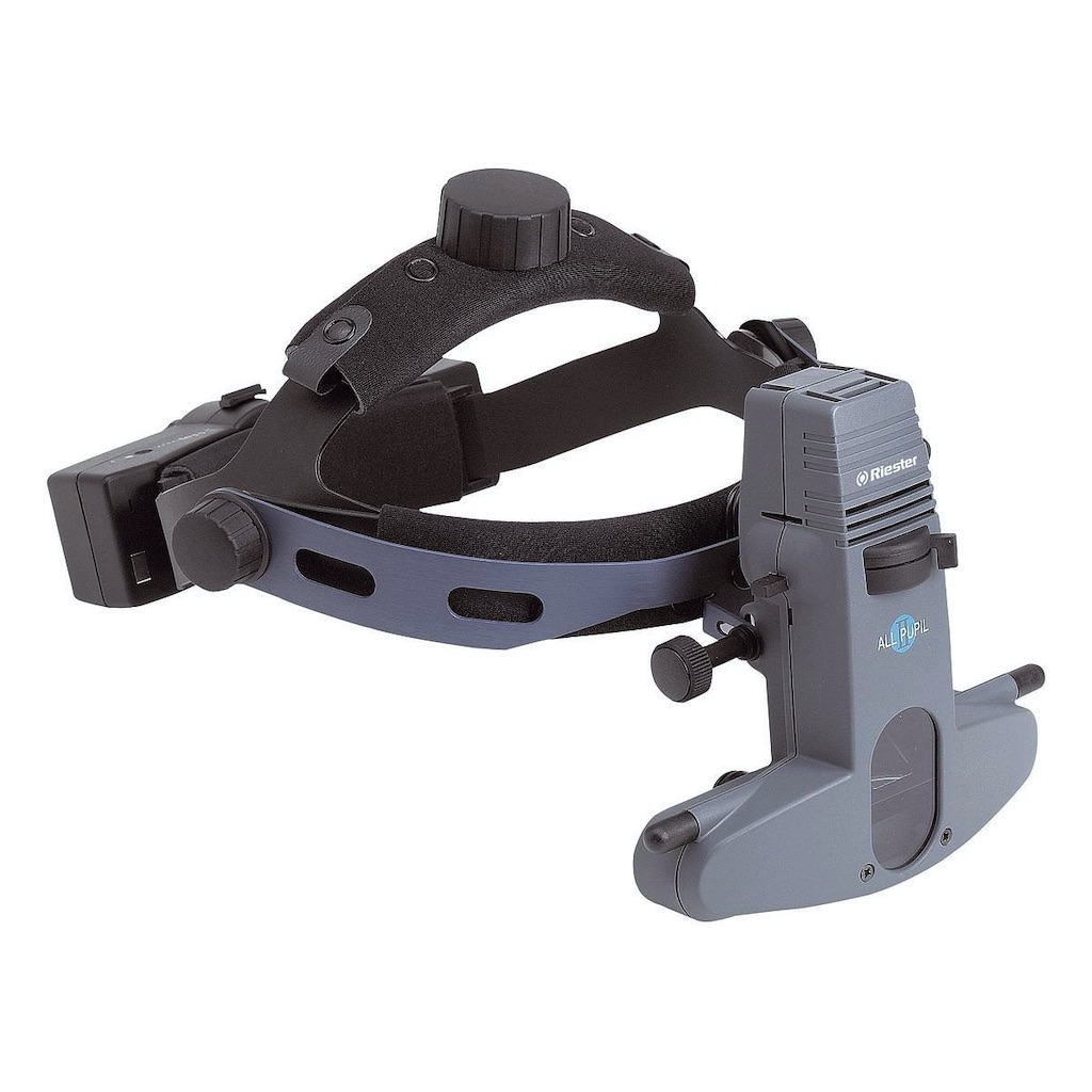 Oftalmoscopio binocular indirecto Mod. All Pupil II LED inalámbrica con accu de iones de litio y estación de carga