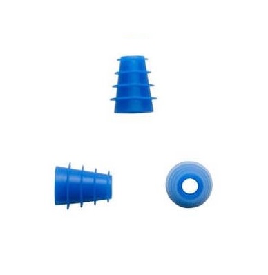 Olivas de presión infantiles embridada 4-7 mm (Azules) bolsa con 100 piezas