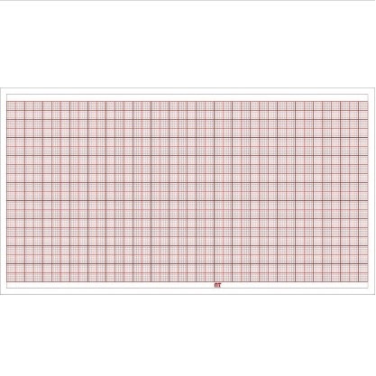 Papel para ECG de 108mm x 30m Graficado en rojo, paq. c/20 rollos