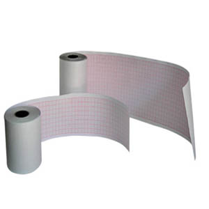 Papel para ECG de 62mm x 30m para electro de 3 canales, c/5 rollos