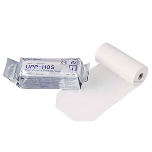 Papel termico para impresora 110 mm x 20 Mts baja densidad blanco y negro c/10 rollos