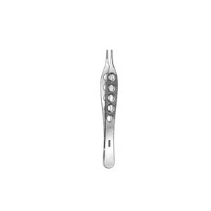 Pinza Adson 4 3/4" (12.1 cm) mangos fenestrados  Cat. MIX-6-118XL Miltex