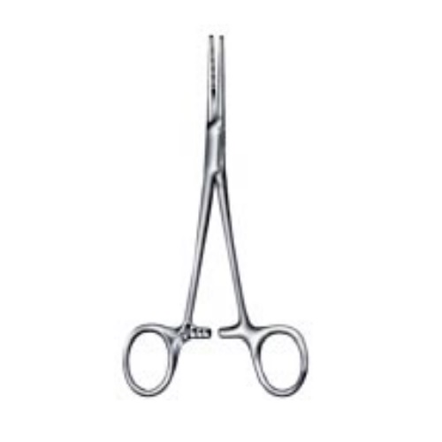 Pinza Kelly hemostática de 14 cm recta