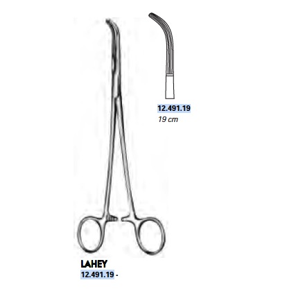 Pinza LAHEY para conducto biliar 19 cm