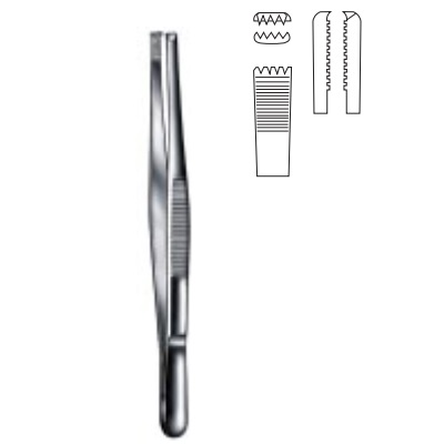 Pinza adlerkreutz con dientes 4x5