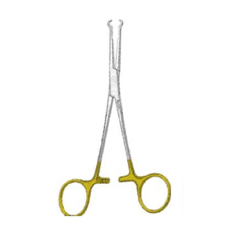 Pinza clamp para vasectomía 14 cm anillo de 3.5 mm