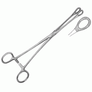 Pinza de anillos Foerster porta esponja recta 18 cm economica.