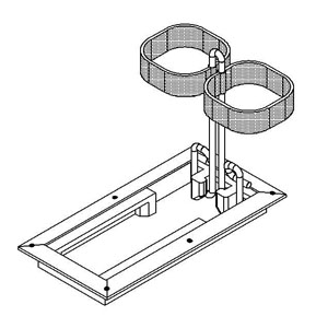 Porta sueros para venoclisis embutido fabricado en aluminio