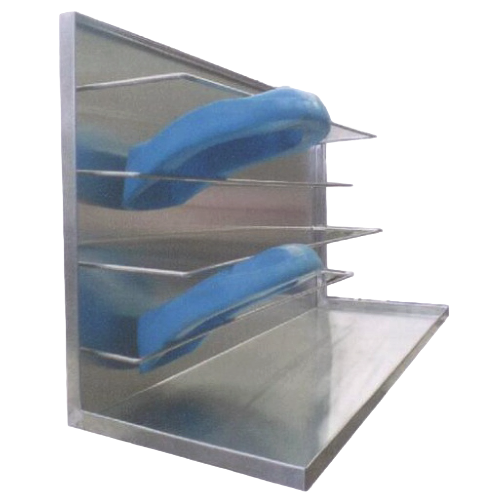 Rack para comodos para 10 piezas de acero inoxidable para empotrar