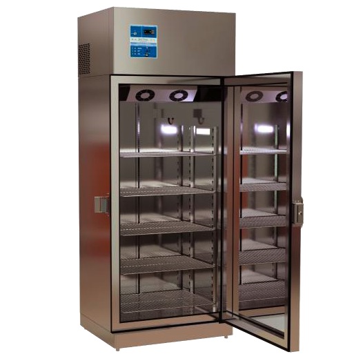 Refrigerador de 14 pies para vacunas, medicamentos y biológicos de acero inoxidable  puerta de cristal sin graficador