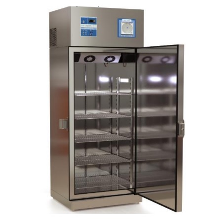 Refrigerador para biologicos y medicamentos de 16' puerta solida acero inoxidable con graficador