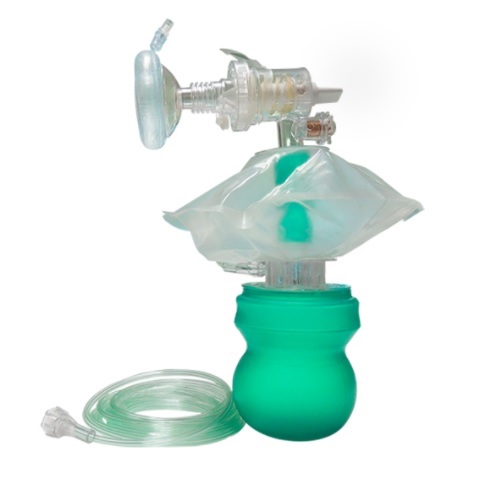 Resucitador desechable neonatal-infantil con válvula PEEP BAG EASY®, caja con 12 piezas