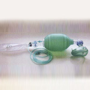 Resucitador reusable neonatal, mascarilla #0 y #1 con maletin