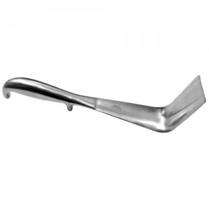 Retractor vaginal Doyen mediano 23x3.8x6.6 cm (Largo x Ancho x Alto) Premium Acero aleman