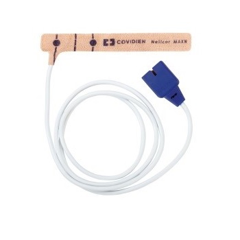 Sensor de SPO2 (saturacion de oxigeno) Neonatal/adulto con adhesivo caja c/24