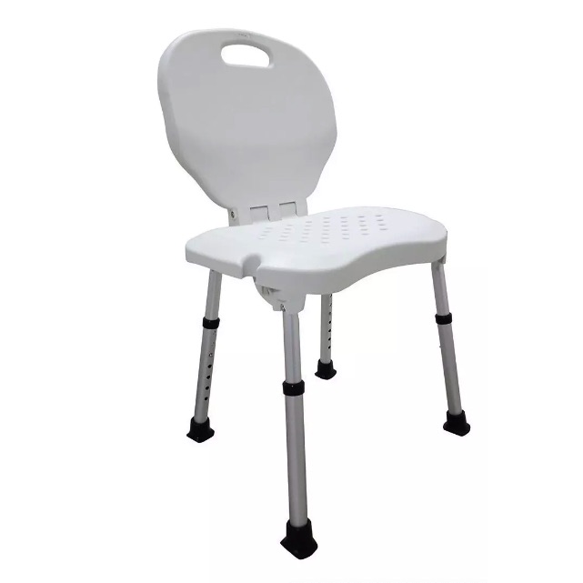 Silla para ducha de aluminio ajustable plegable Mod. KY798LC