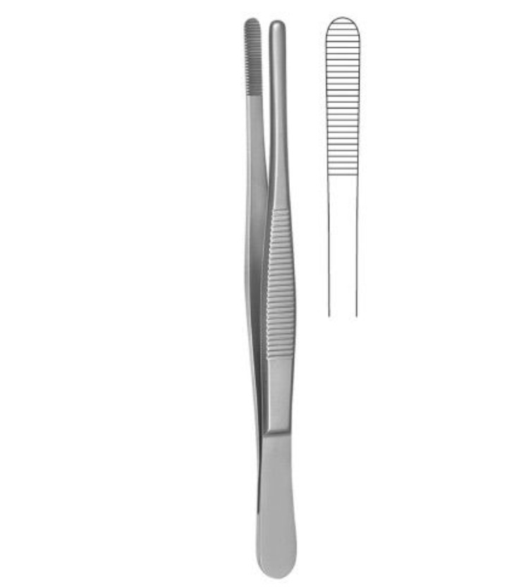 Pinza disección Adson S/Muesca 12 cm