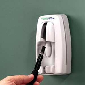 Soporte de pared para sistema de iluminación de espejo vaginal Welch Allyn