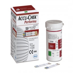 Tiras reactivas Accu-Check Performa caja con 50 pzas