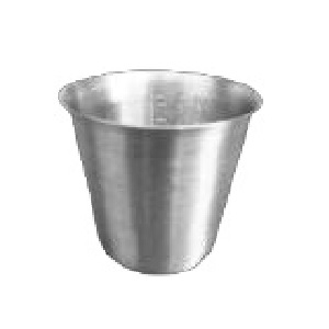 Vaso graduado de 500 Ml acero inoxidable cal. 22 