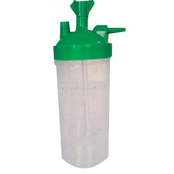 Vaso humidificador borboteador de 350 ml 6 Psi