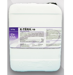 Desinfectante para máquinas de hemodiálisis X-TERIL 10 cajas con 1 garrafa de 5 L/5.6 K cada una