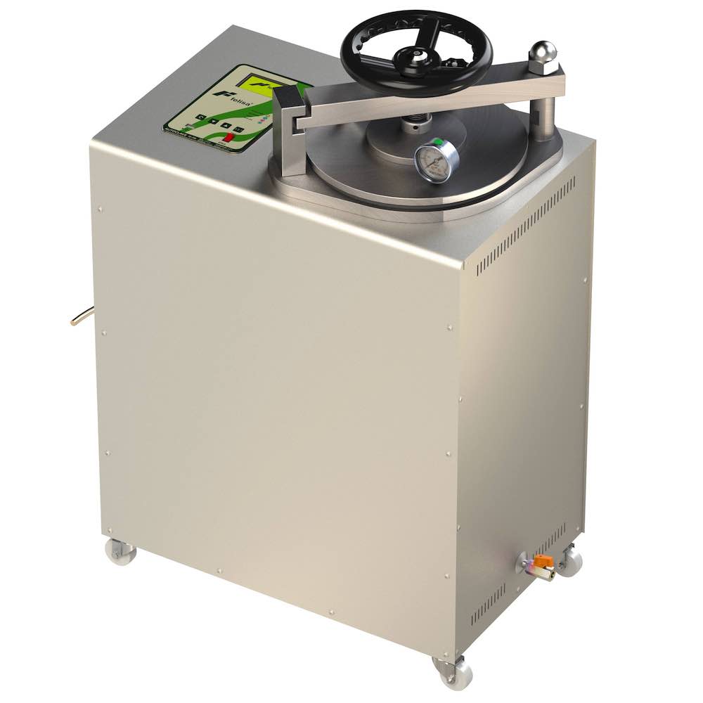 Autoclave automatico digital de acero inox. 40 lts de 30x60 cm