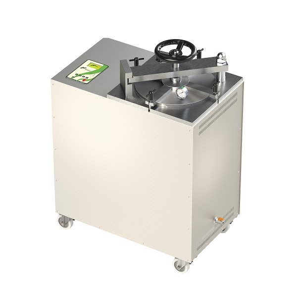 Autoclave automatica digital de acero inox. 90 lts de 40x60 cm