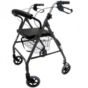 Andadera caminadora plegable ROLLATOR de aluminio