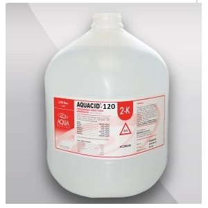 Ácido para hemodiálisis Aquacid-120 2K 10 cajas con 4 galones cada uno (40 piezas)