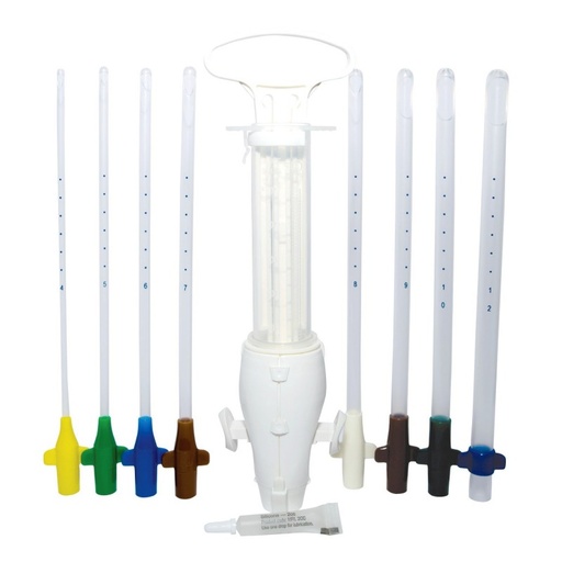 Aspirador manual AMEU plus para biopsia y aspiracion con 16 canulas