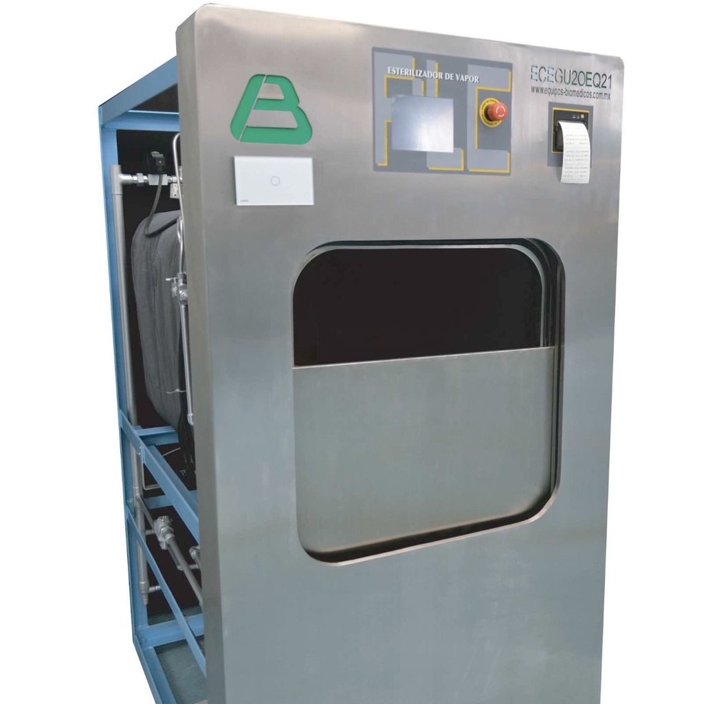 Autoclave de vapor autogenerado con puerta deslizable y touch screen de 312 litros 50x50x122cm (PLC)