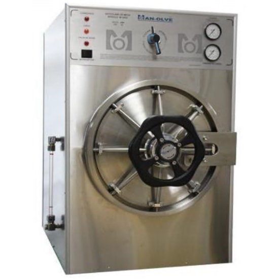 Autoclave doble cámara 35x60 cm de 57 Lt.