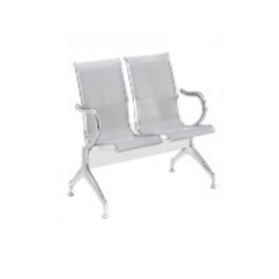 Banca Tandem para 2 lugares con asiento y respaldo 123x38x77 cm