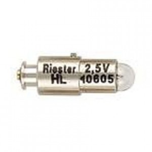 Bombillas HL 2,5 V, para el oftalmoscopio,  ri-mini®,  ri-scope L1/L2/L3, ri-derma paq. de 6 pzas Cat. RIS-10605 Riester