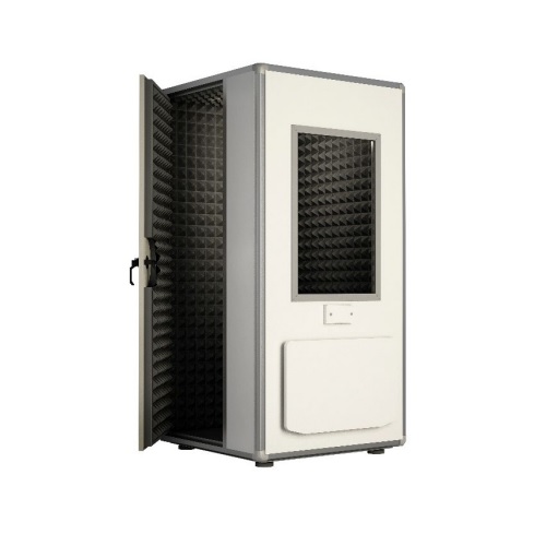 Cabina sonoamortiguada modular mod. PRO 30 1x1 medidas 96x96x197 cm atenuacion hasta 40 dB