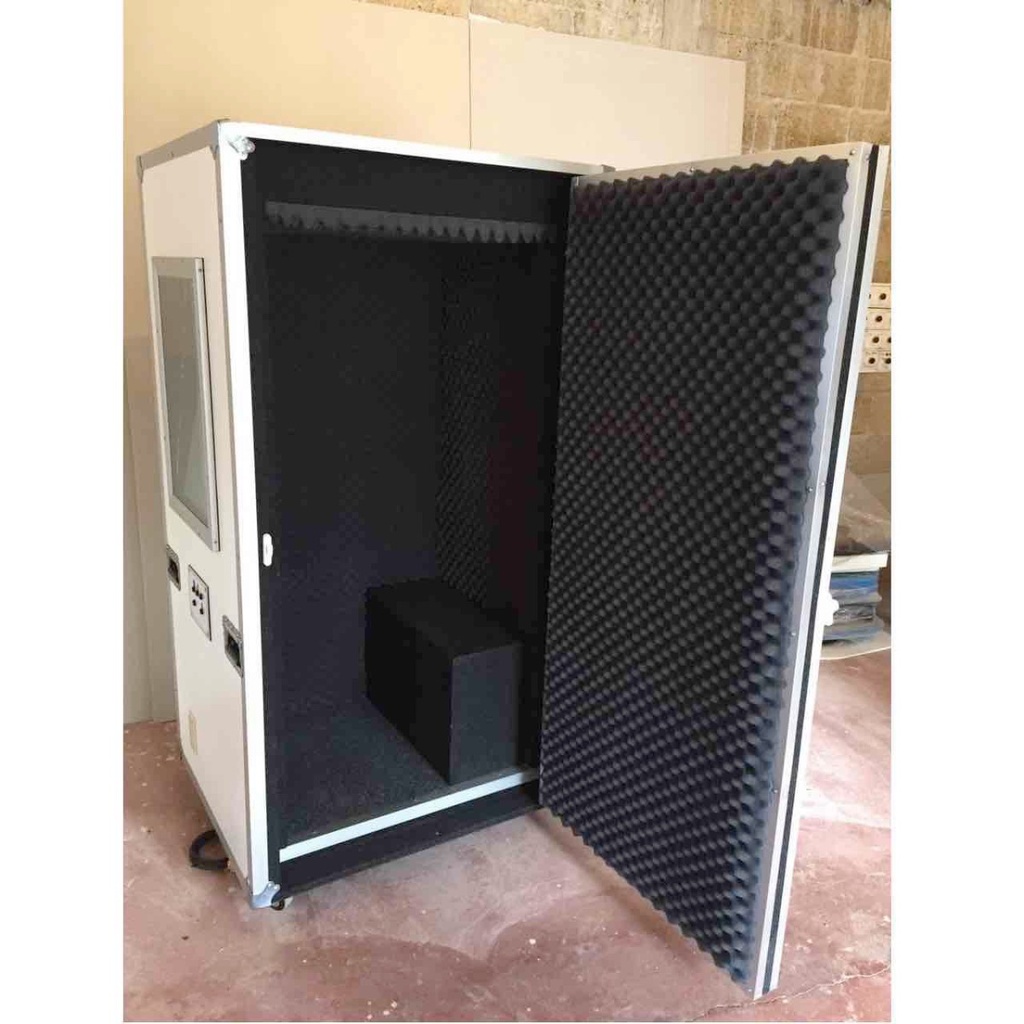 Cabina sonoamortiguada para audiometria 75x90x185 cm