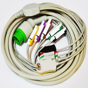 Cable de paciente de 10 puntas para desfibrilador DG 5000