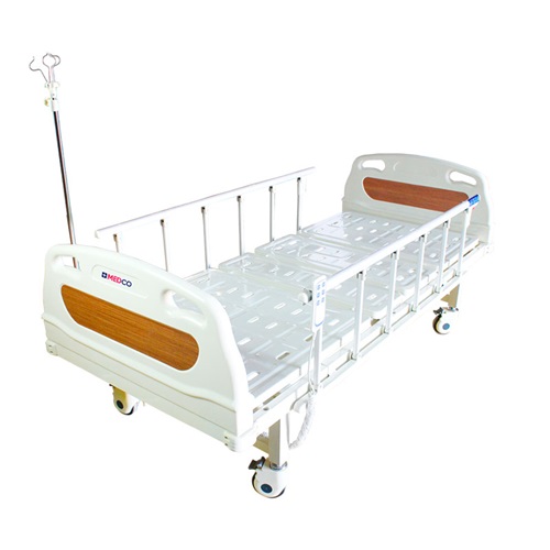 Cama hospitalaria electrica con 2 posiciones y barandales de aluminio