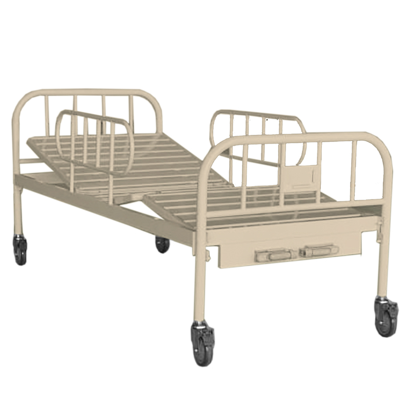 Cama para hospital manual con ruedas