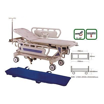 Camilla para recuperacion y traslado  para hospital de altura variable 175 Kg 