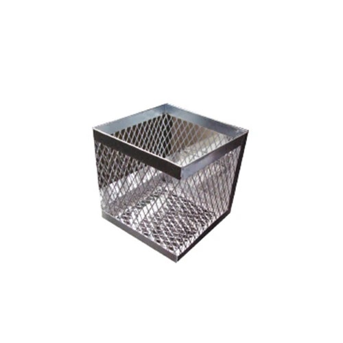 Canastilla de metal galvanizado de 25x15x15cm